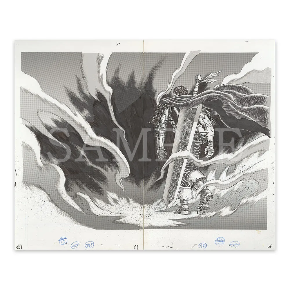 Wood Carving Art Product [The Great Berserk Exhibition] Character Fine Reproduction Manuscript Type G