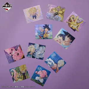 ICHIBAN KUJI DRAGON BALL VS OMNIBUS ULTIMATE - H PRIZE - FLAKE PRISM STICKER Complete Set 8 Types Superhero Toy Premium product