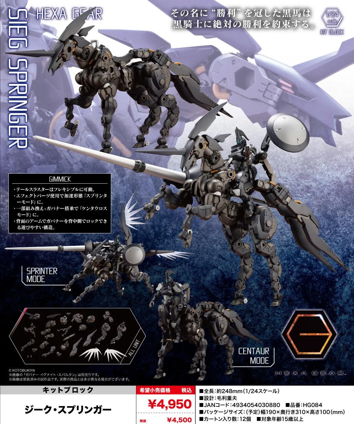 Antique Reproduction Hexa Gear: Sieg Springer Model Kit