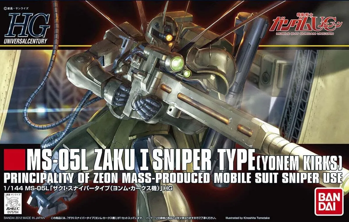 Gundam: Zaku I Sniper Type [Yonem Kirk's] HG Model Anniversary Present Showcase Piece