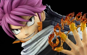 Future Antique Swapable Head Fairy Tail HQS  Natsu Dragneel 1/1 Scale Bust