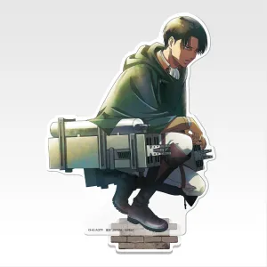 Ichiban Kuji Attack on Titan I'll Take Down the Beast Titan - D Prize Big Acrylic Stand Levi Chrome Plated