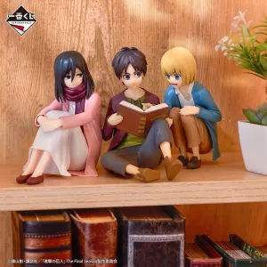 Gaming Unit Ichiban Kuji Attack on Titan - Rumbling - A PRIZE - Eren, Mikasa and Armin Figures - The World Outside the Walls