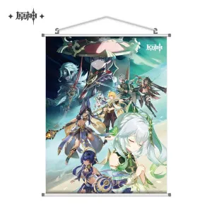 GENSHIN IMPACT KING DESHRET & THE THREE MAGIS WALL SCROLL Word Game