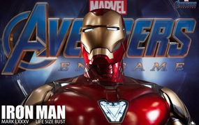 Iron Man LXXV Mark 85 1:1 Life-Size Bust Multiple Accessories PVC Hero