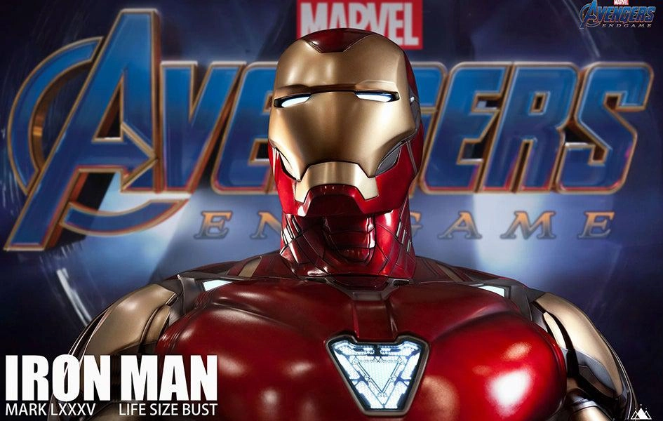 Iron Man LXXV Mark 85 1:1 Life-Size Bust Multiple Accessories PVC Hero