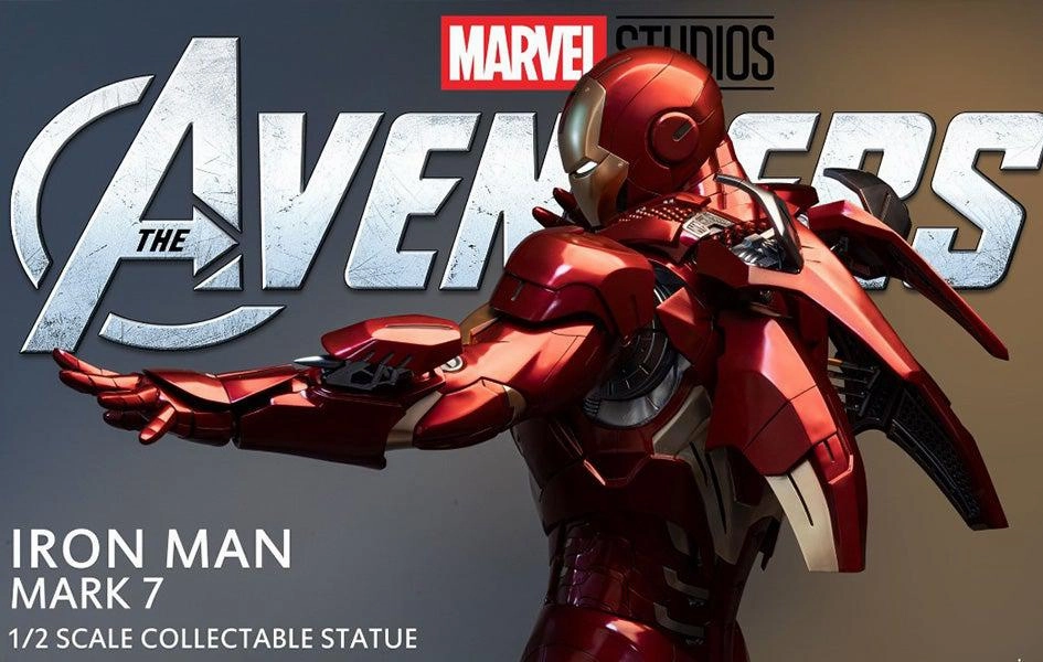 Luxury Decor Cultural Heritage Iron Man Mark VII 1/2 Scale Premium Statue - SECRET