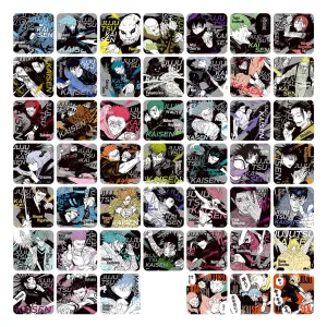 Jujutsu Kaisen Exhibition Art Coaster -BATTLES- Complete Set (45 types   3 bonus items/48 types in total) Historical Figure Superhero Display