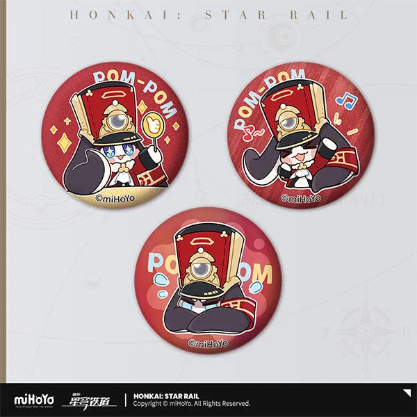 Lightweight Build Kindness Practice HONKAI STAR RAIL POM-POM PAVILLION SERIES TIN BADGE SET POM-POM