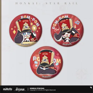 Lightweight Build Kindness Practice HONKAI STAR RAIL POM-POM PAVILLION SERIES TIN BADGE SET POM-POM