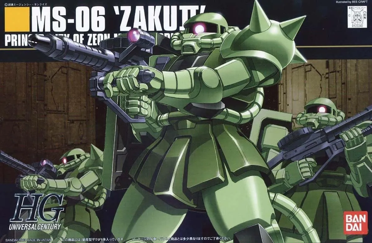 Personalized Gift Gundam: MS-06F Zaku II HG Model