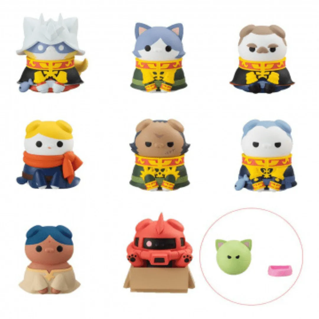 PVC Display MOBILE SUIT GUNDAM NYANDAM We are the PRINCIPALITY OF ZEON! ??with gift: Food Dish??