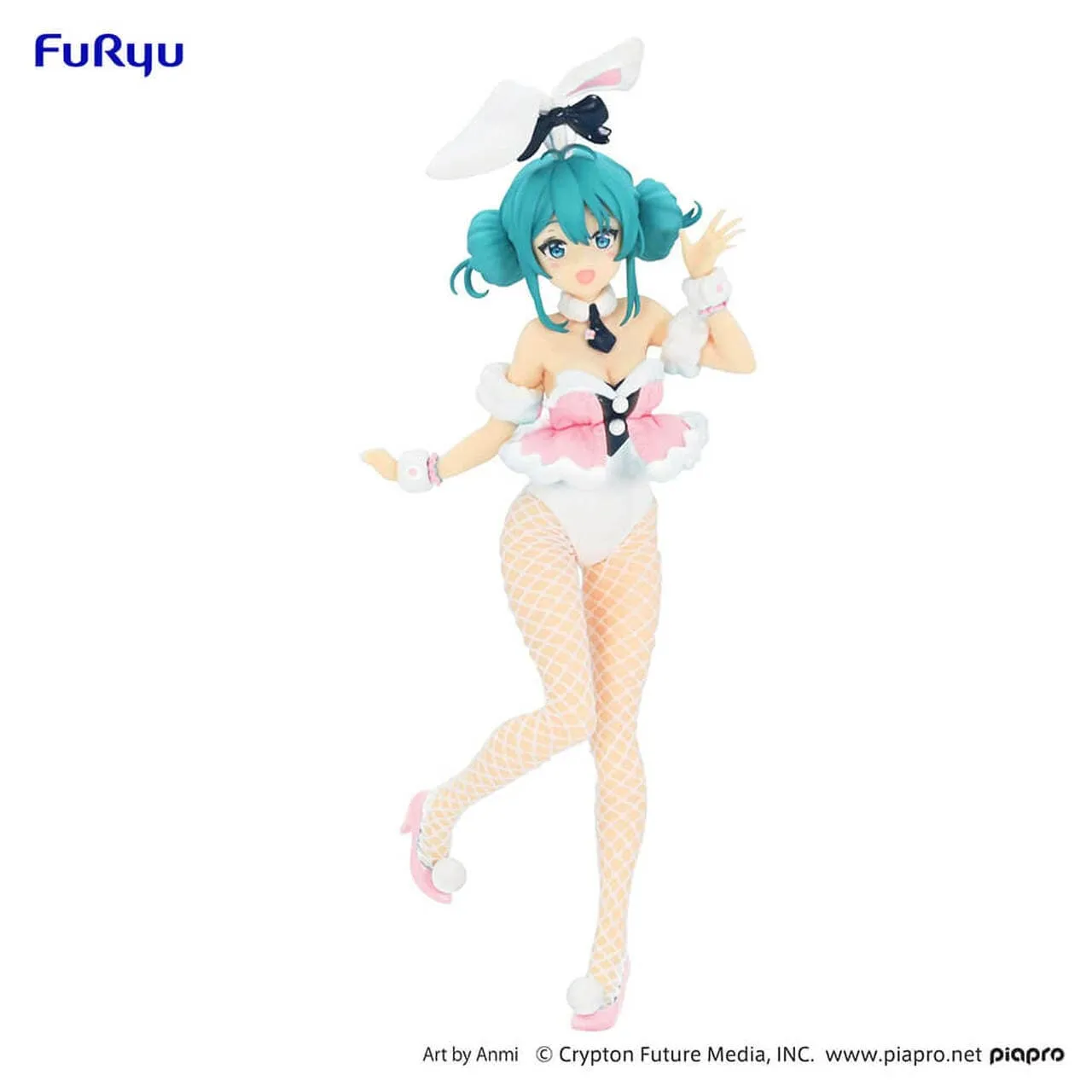 Robot Unit Press Worthy FURYU Hatsune Miku BiCute Bunnies Figure Hatsune Miku White Rabbit Baby Pink ver