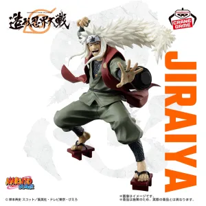 NARUTO Shippuden BANPRESTO FIGURE COLOSSEUM Sculpted Ninja World War Jiraiya Recognition Gift Blue Ribbon