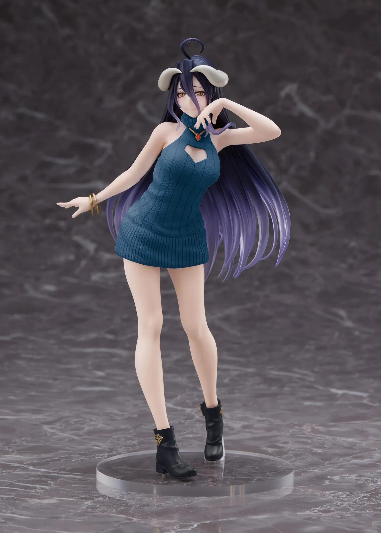 Overlord IV AMP Coreful Figure Figure Albedo ( Knit Dress Ver. ) Renewal Edition TV show PVC Art