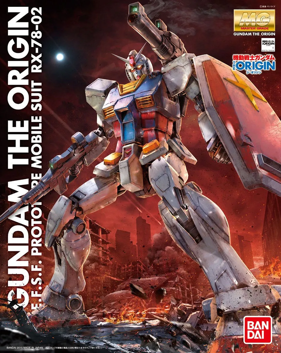 Posable Replica Gundam: RX-78-02 Gundam the Origin MG Model