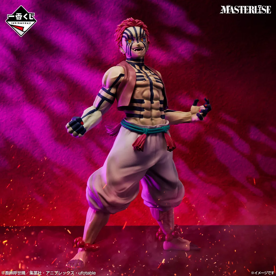 Ichiban Kuji Demon Slayer Kimetsu no Yaiba Upper Rank Three - C Prize Akaza MASTERLISE Character Display Custom Figure