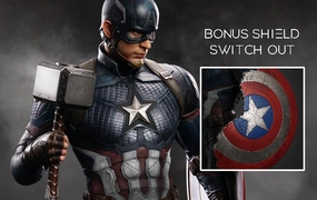 Underground Scene Pixar Favorite Captain America 1/2 Scale Statue