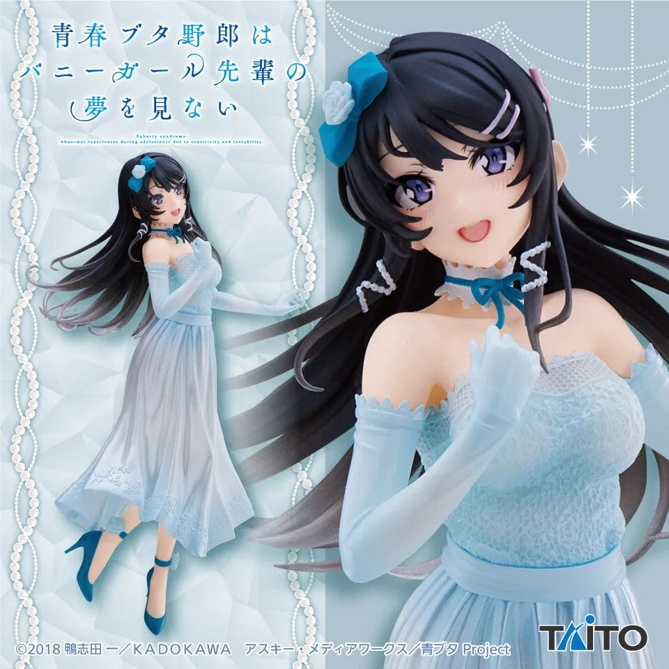 Resin Statue Rascal Does Not Dream of Bunny Girl Senpai Coreful Figure Sakurajima Mai Party Dress ver