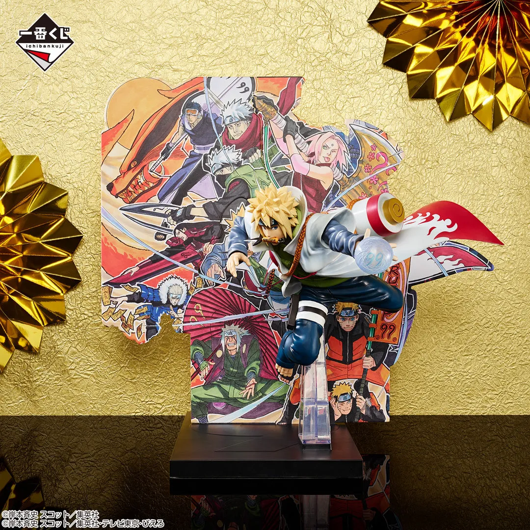 NARUTO ICHIBAN KUJI - NARUTOP99 - GORGEOUS SHINOBI EMAKI (B) MINATO NAMIKAZE Painting Kit Blockbuster Movie