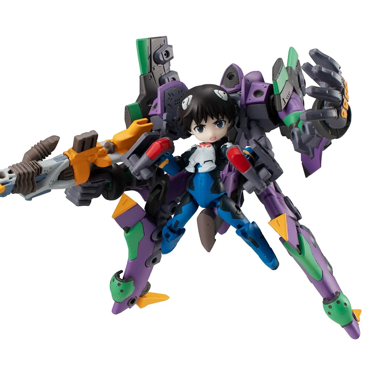 Rebuild of Evangelion DESKTOP ARMY Shinji Ikari & Evangelion Unit 01 Astronomy Tool Astronaut Figure