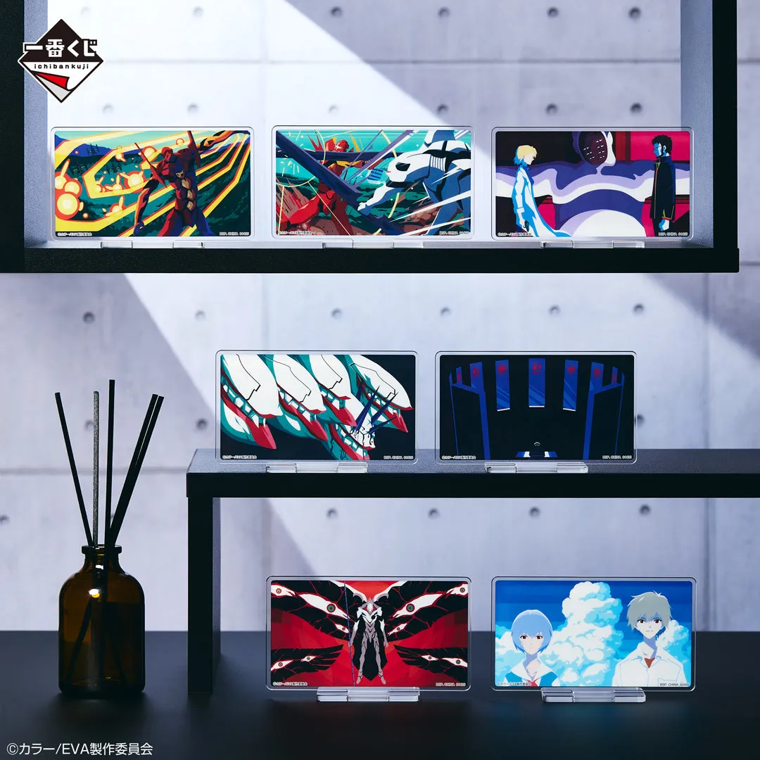 ICHIBAN KUJI NEON GENESIS EVANGELION THE MOVIE AIR/THE END OF EVANGELION - G PRIZE ACRYLIC STAND COMPLETE SET OF 7 Price Guide Superhero Article