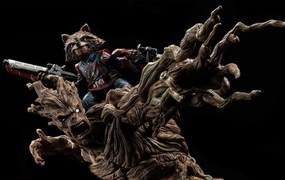 Rocket Raccoon & Groot 1/4 Scale Statue Character Figure