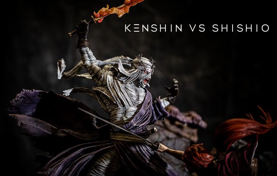 Character Model Top Rated RUROUNI KENSHIN - KENSHIN VS SHISHIO Statue