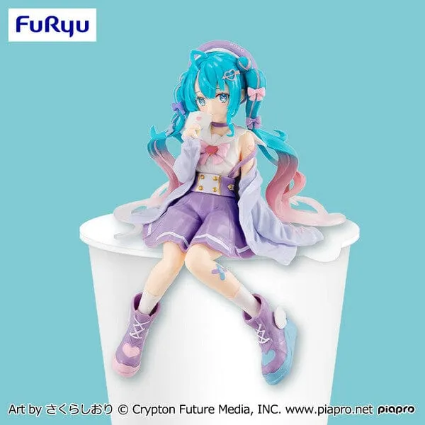 Domestic Pet Pop Icon Noodle Stopper Figure Hatsune Miku Love Sailor Purple Color ver