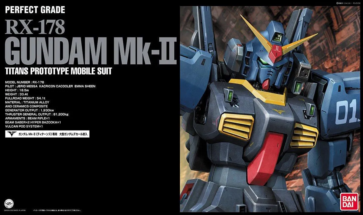 Branded Product Gundam: Gundam Mk-II Titans PG Model
