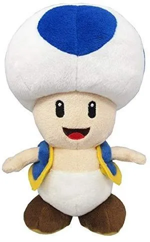 Super Mario Bros.: Toad (Blue) 8" Plush Shape Designer