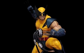 Display Hero WOLVERINE ON SENTINEL HEAD 1/4 Scale Statue WITH COIN by XM Studios
