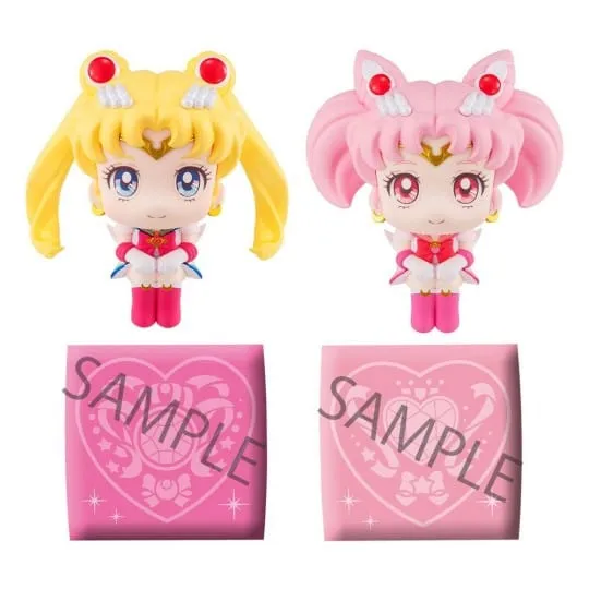 Hand Painted Sailor Moon Look Up Series Super Sailor Moon & Super Chibi Moon set (with gift - cushion)