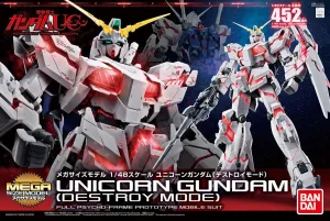 Gundam: Mega Size Unicorn Gundam (Destroy Mode) Model Shelving Ornament Social media
