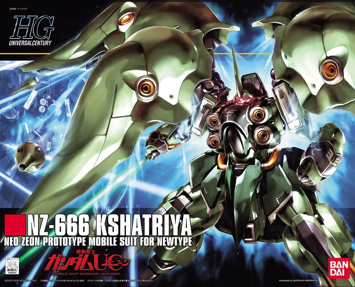 Gundam: Kshatriya HG Model Posable Model Desktop Statue