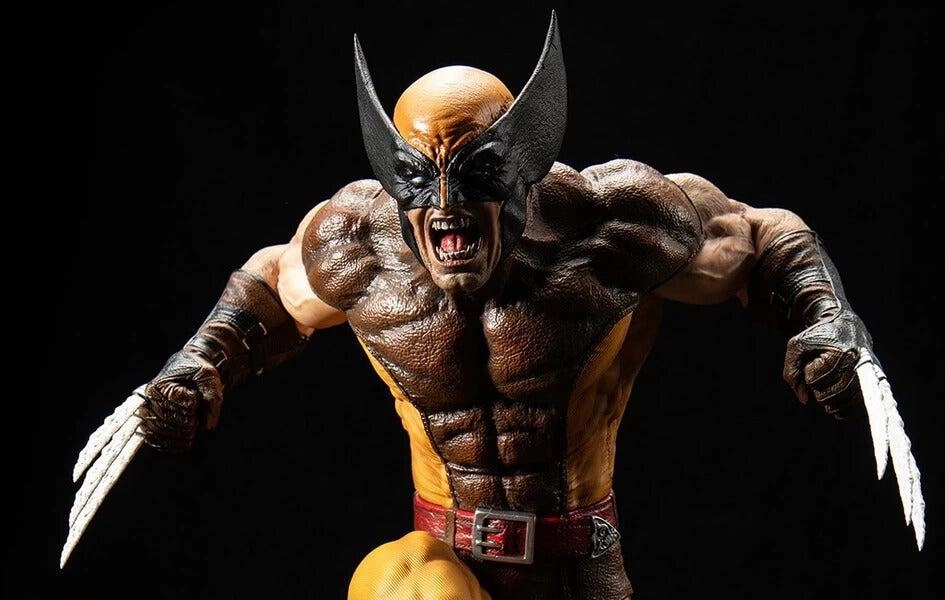 Wolverine (Brown Costume) 1/4 Scale Statue Recognition Gift Vintage Replica